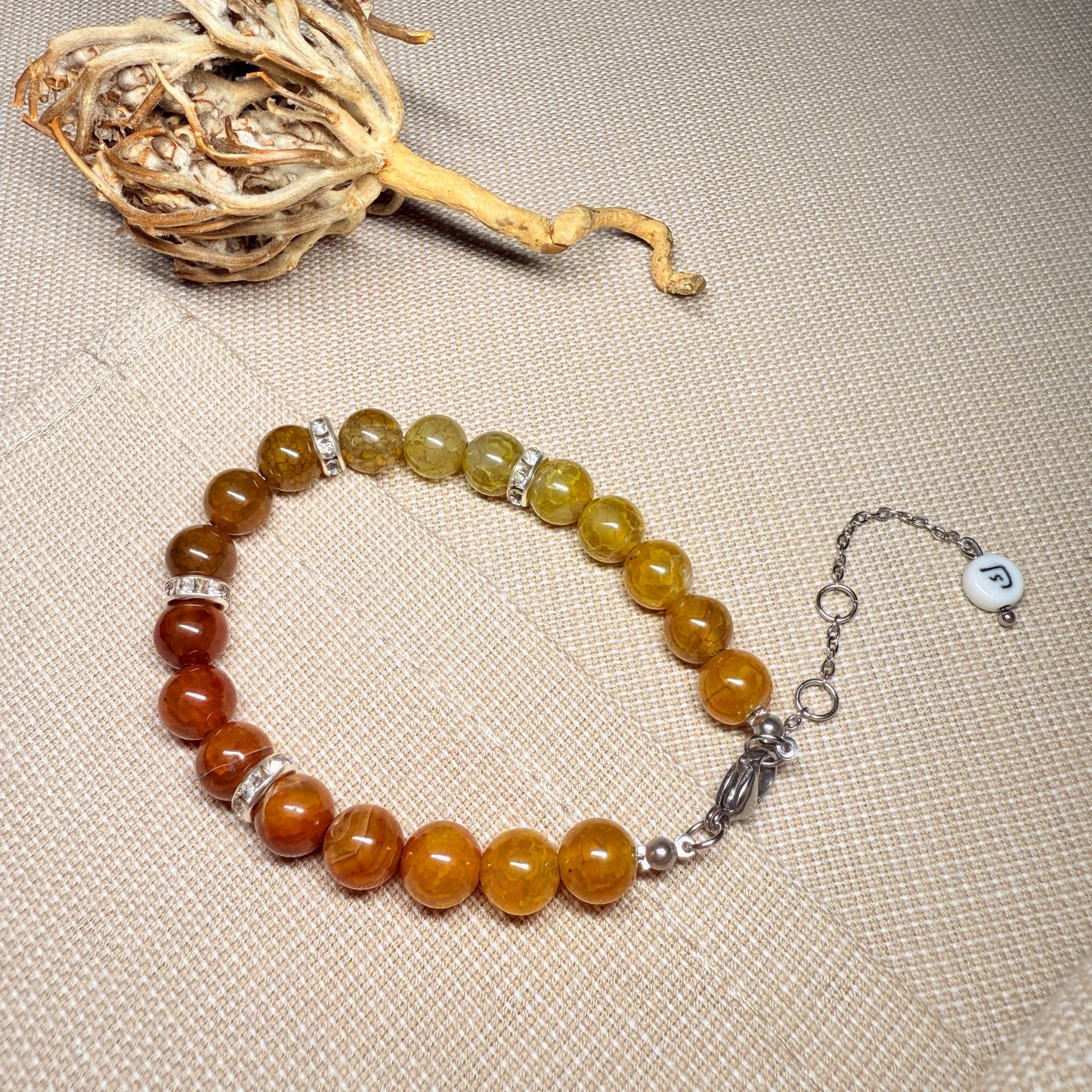 Personalisiertes Armband (Augenfarbe & Buchstabe)