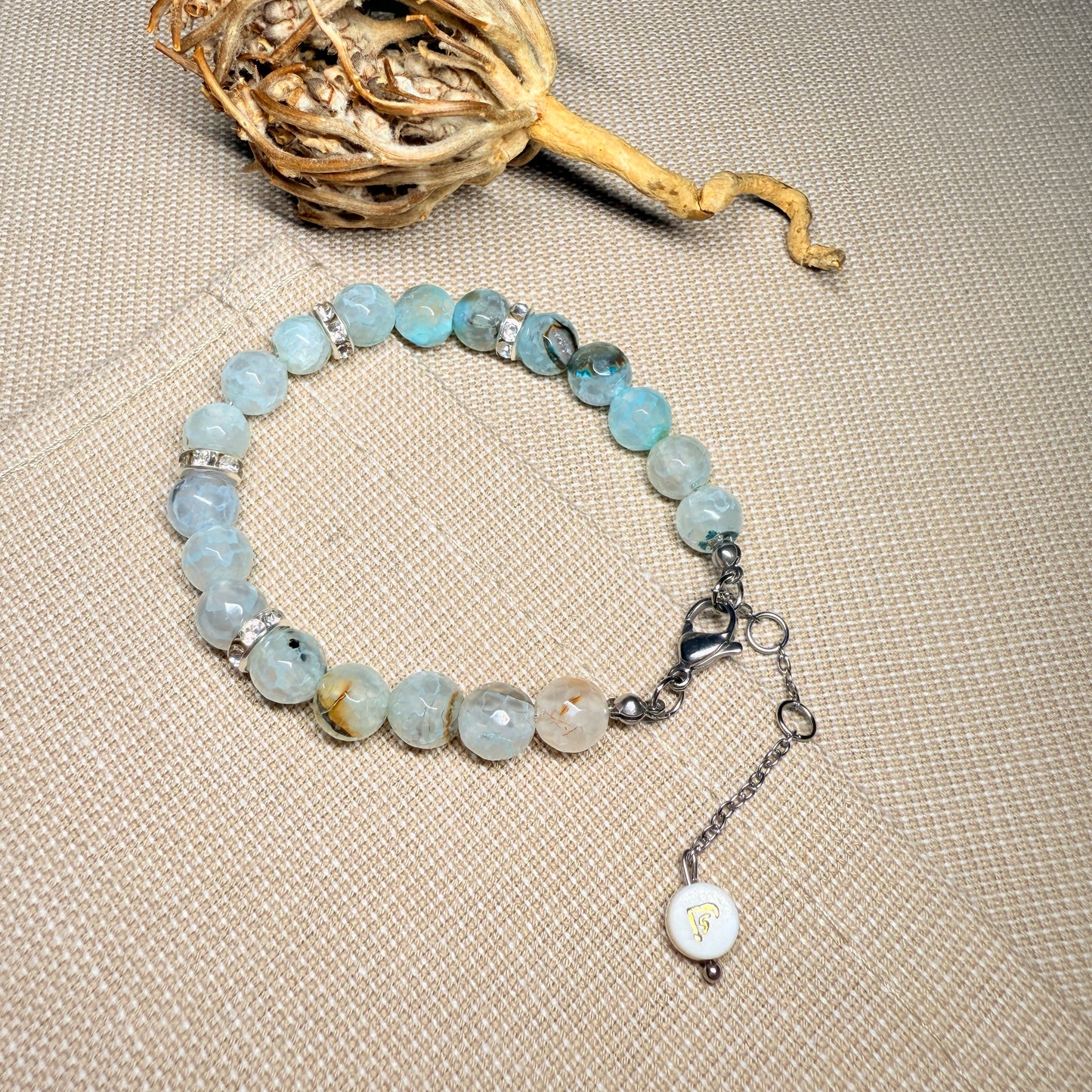 Personalisiertes Armband (Augenfarbe & Buchstabe)