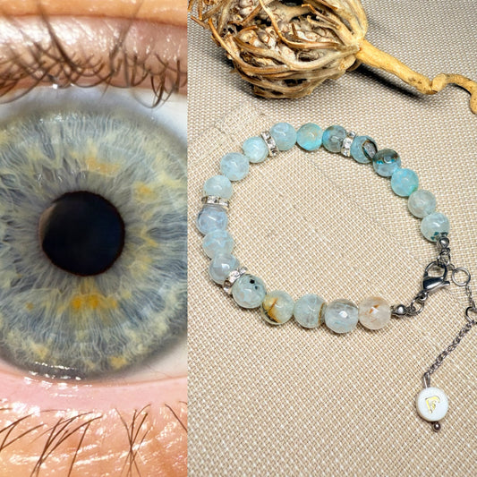 Personalisiertes Armband (Augenfarbe & Buchstabe)