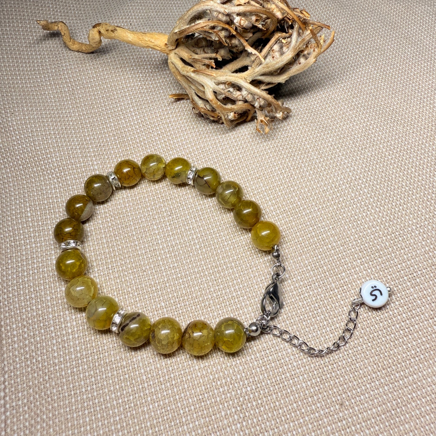 Personalisiertes Armband (Augenfarbe & Buchstabe)